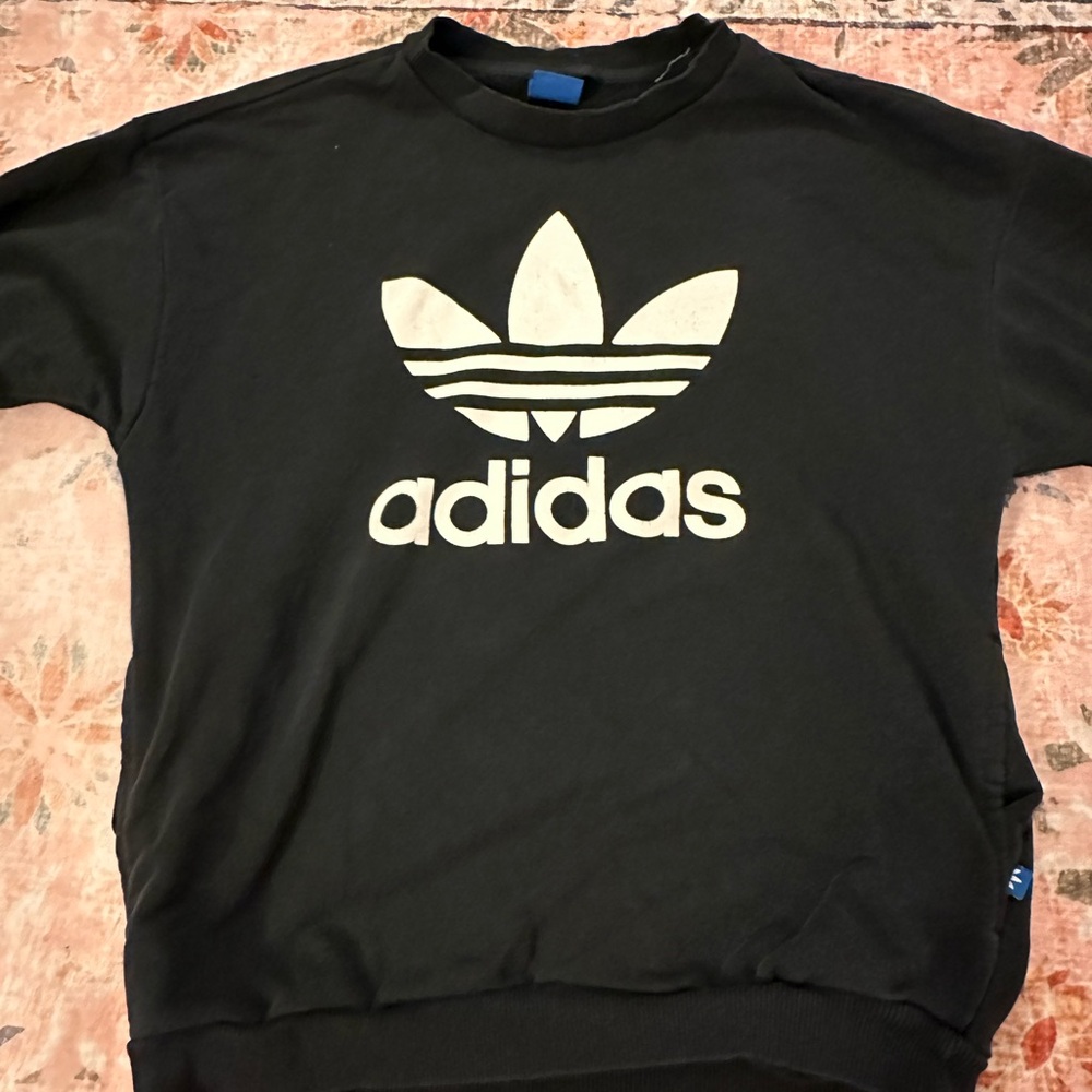 Black Adidas Crewneck